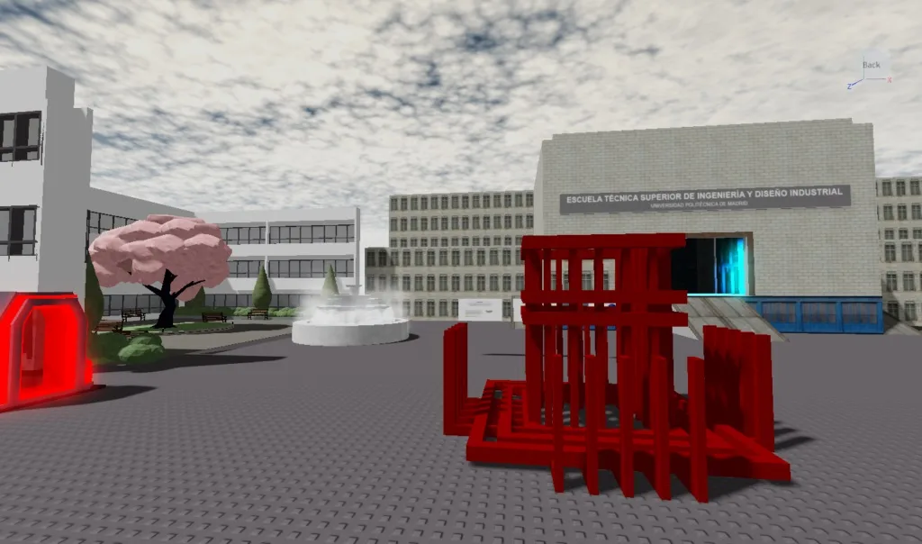Screenshot of ETSIDI’s Roblox Space for Built With Bits 3