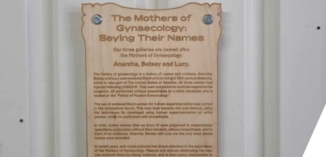 Mothers of Gynaecology Plaque