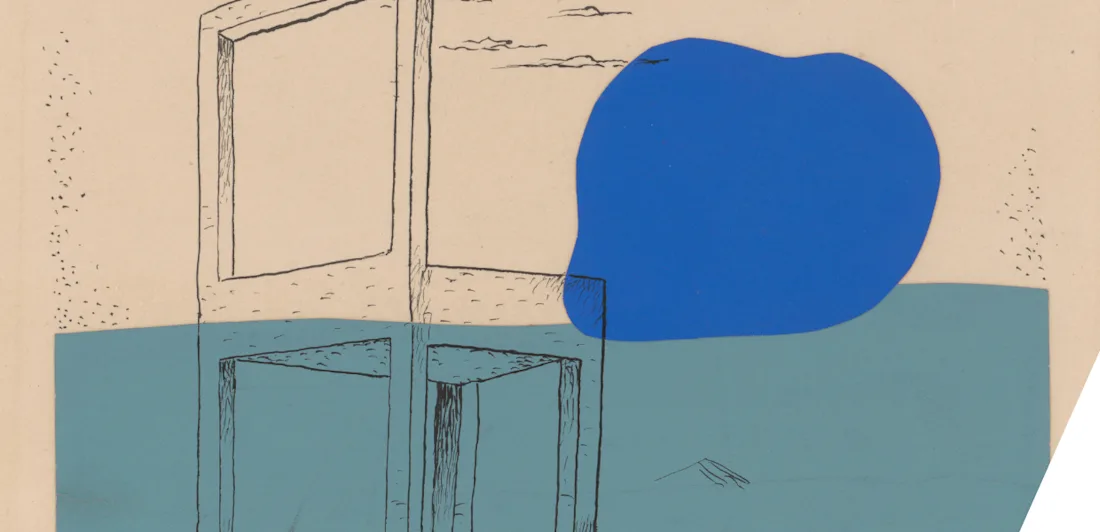 A drawing of a chair and a speech bubble