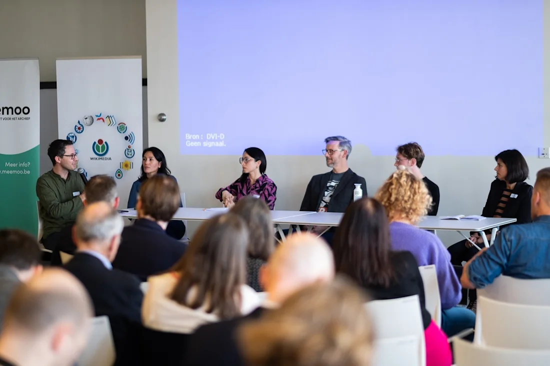 Speakers on a panel at Public Domain Day Europe 2024