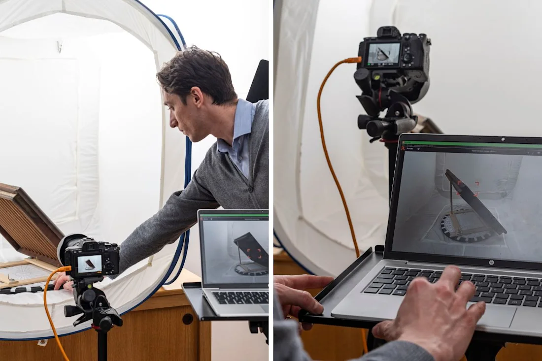 3D digitisation with photogrammetry of paper moulds