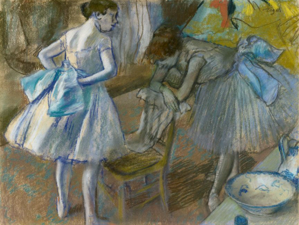Two Ballet Dancers in a Dressing Room