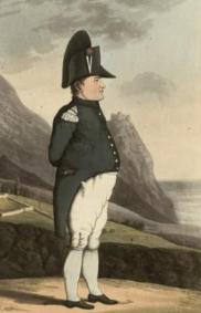 'Napoleon Bonaparte, sketched at Saint Helena by a British Officier in May last', French National Library