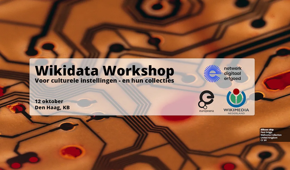 banner for the wikidata workshop at Europeana