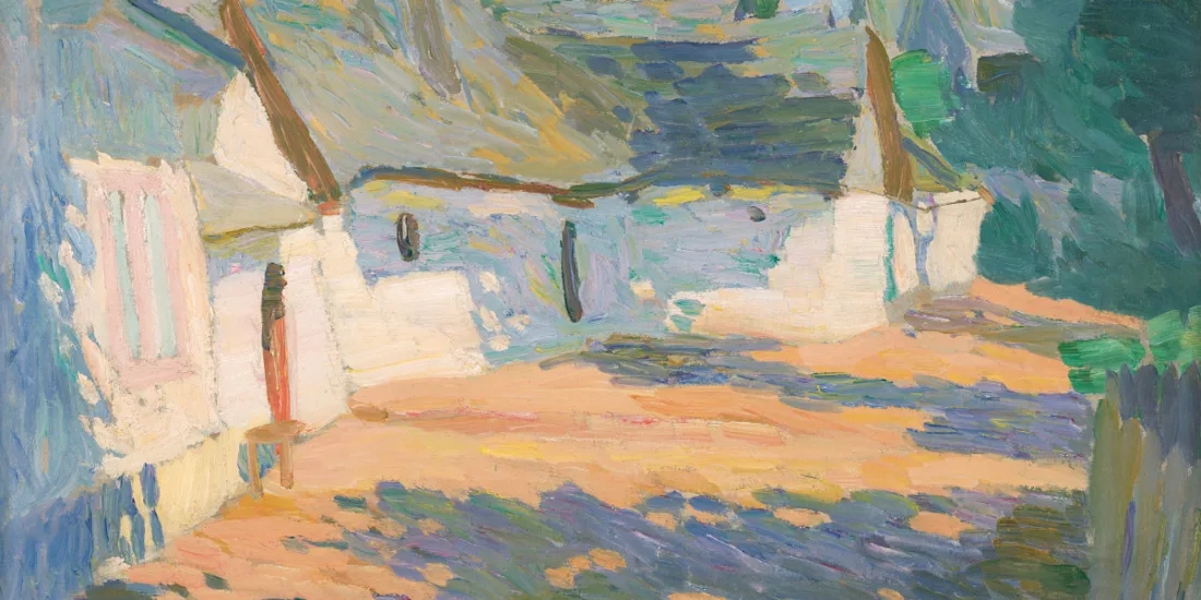 In the Morning Sun (Village Courtyard)
