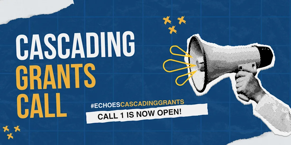 Cascading grants call, imagery showing a loudspeaker