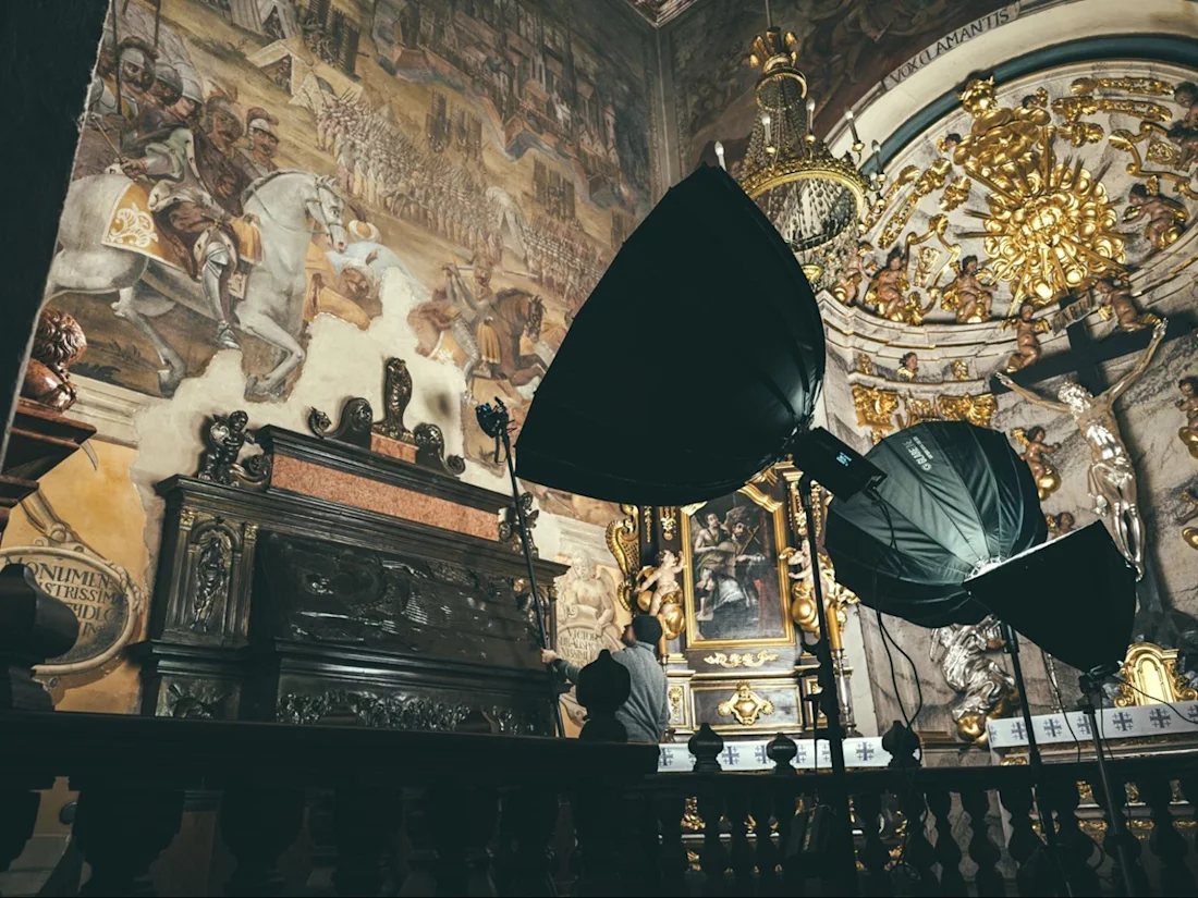 Inside the Complex of the Collegiate Church of St. Martin