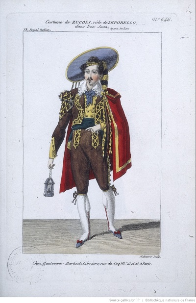 Leporello's costume, 1829