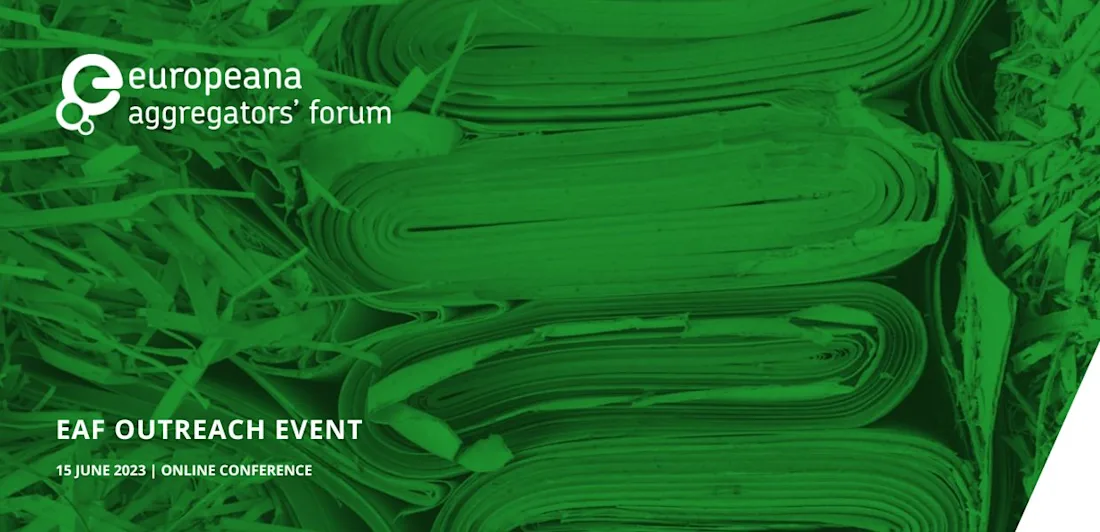 Books packed in straw overlaid with text EAF Outreach Event, 15 June 2023, online