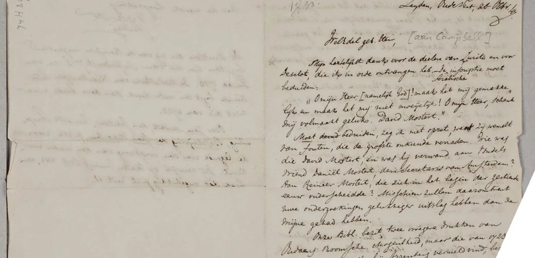 A handwritten letter