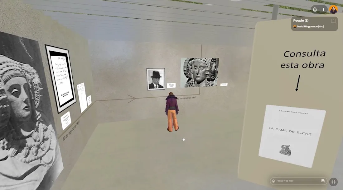 Screenshot of Dama de Elche project in Spatial for Built with Bits 3