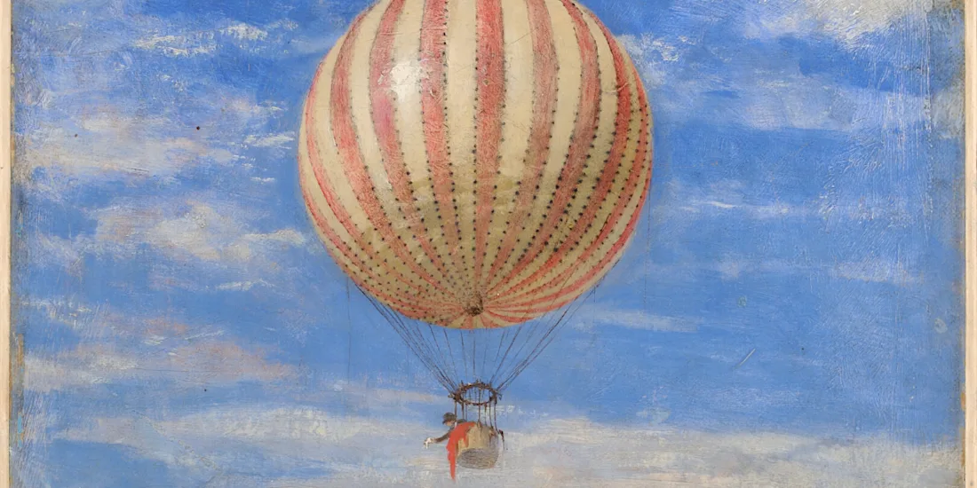 A hot air balloon