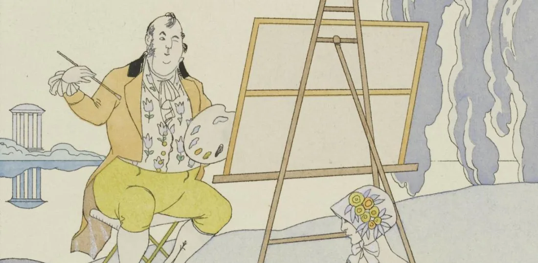 Falbalas et Fanfreluches. Almanach des modes...; Le Modéle Intéressant | George Barbier