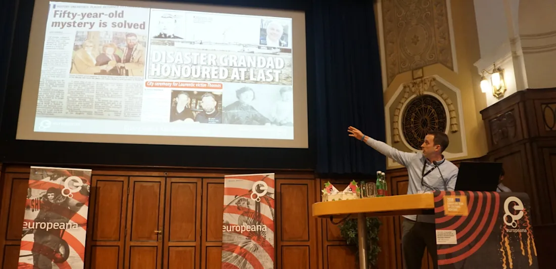 Killian Downing, National Archives of Ireland, presents his 'Wow' moment.