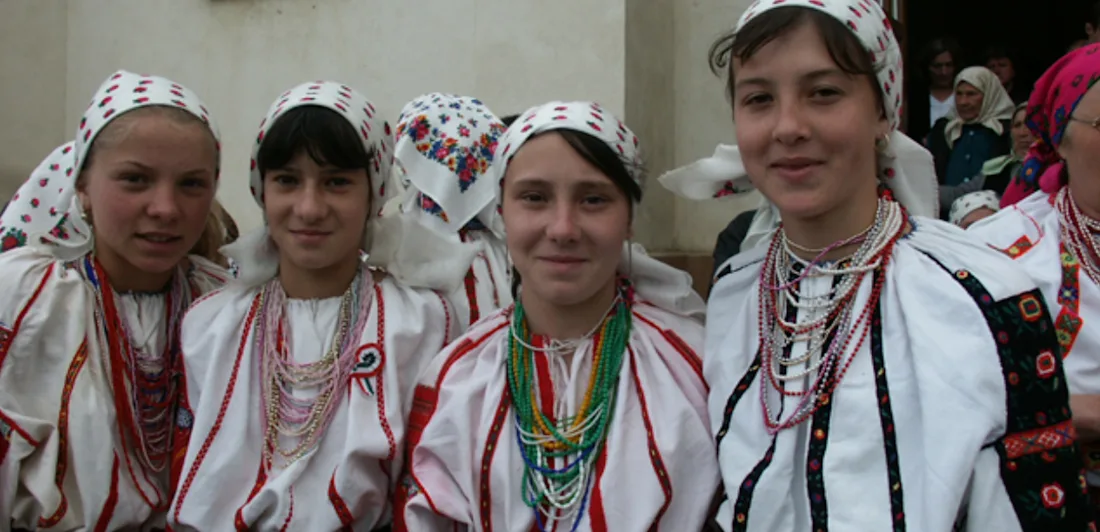 Girls in national costume