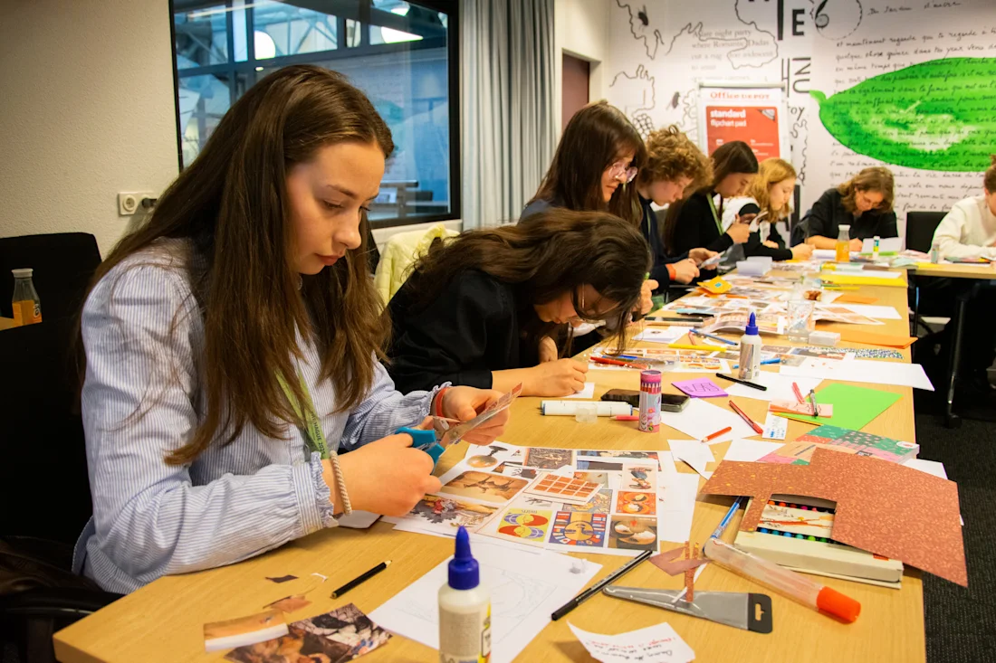 The Zine making workshop at Europeana Foundation offices