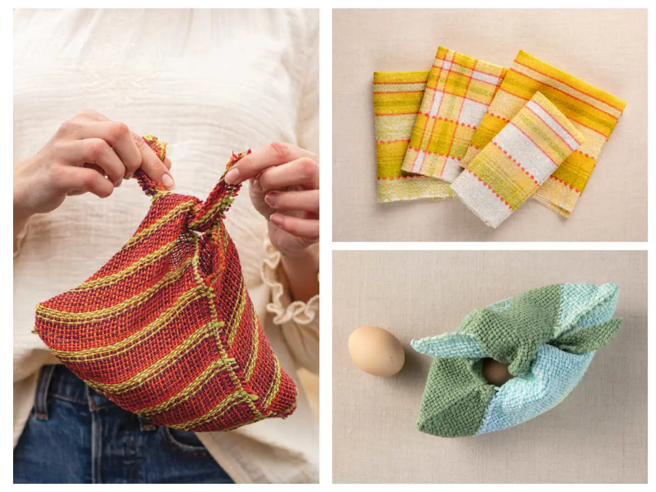 小织机bento和快乐的餐巾