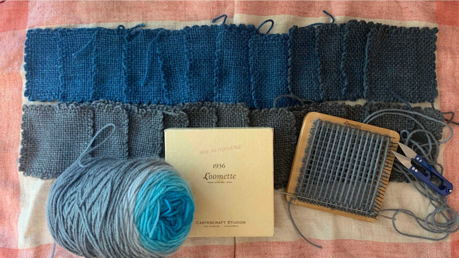 Weaving a Pin-Loom Baby Blanket Image