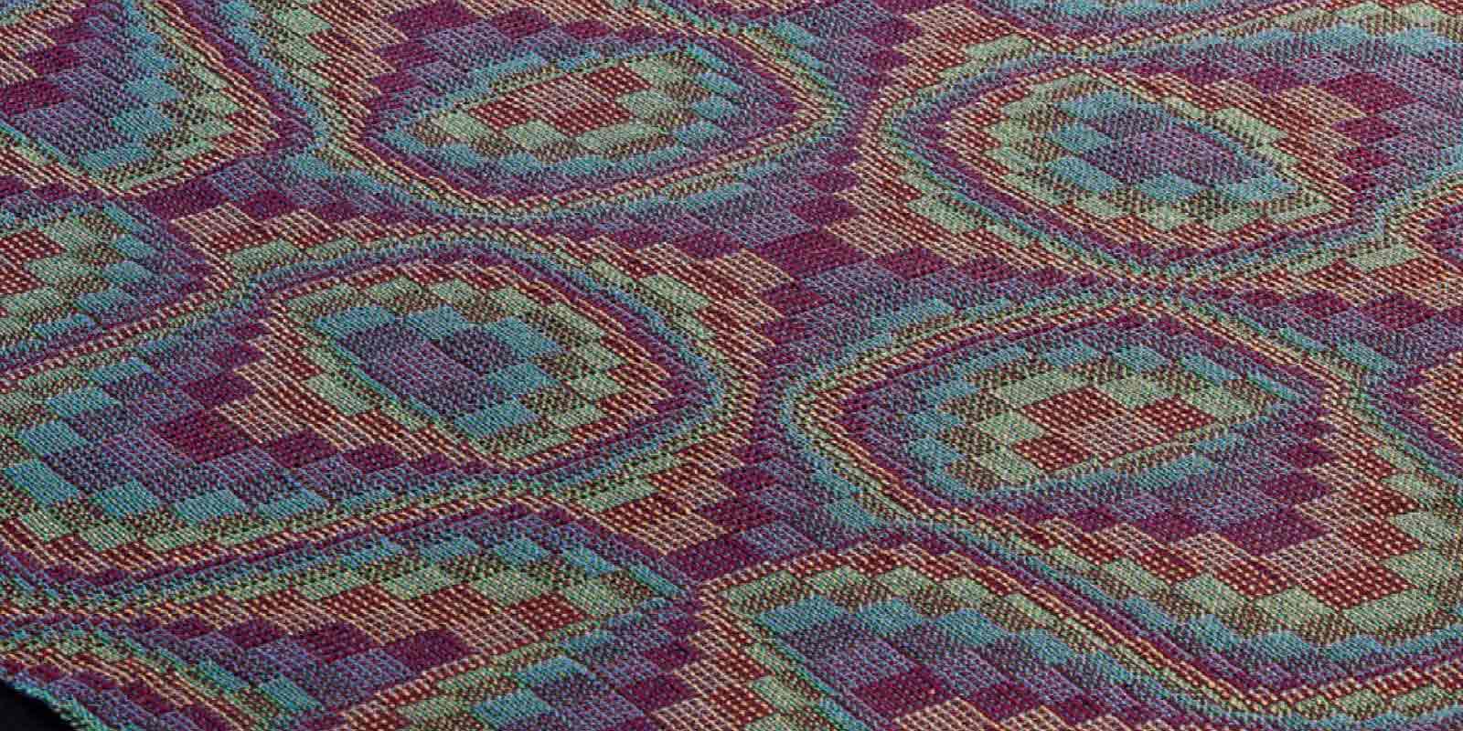 Iridescent Echoes Table Mats By Marian Stubenitsky Handwoven