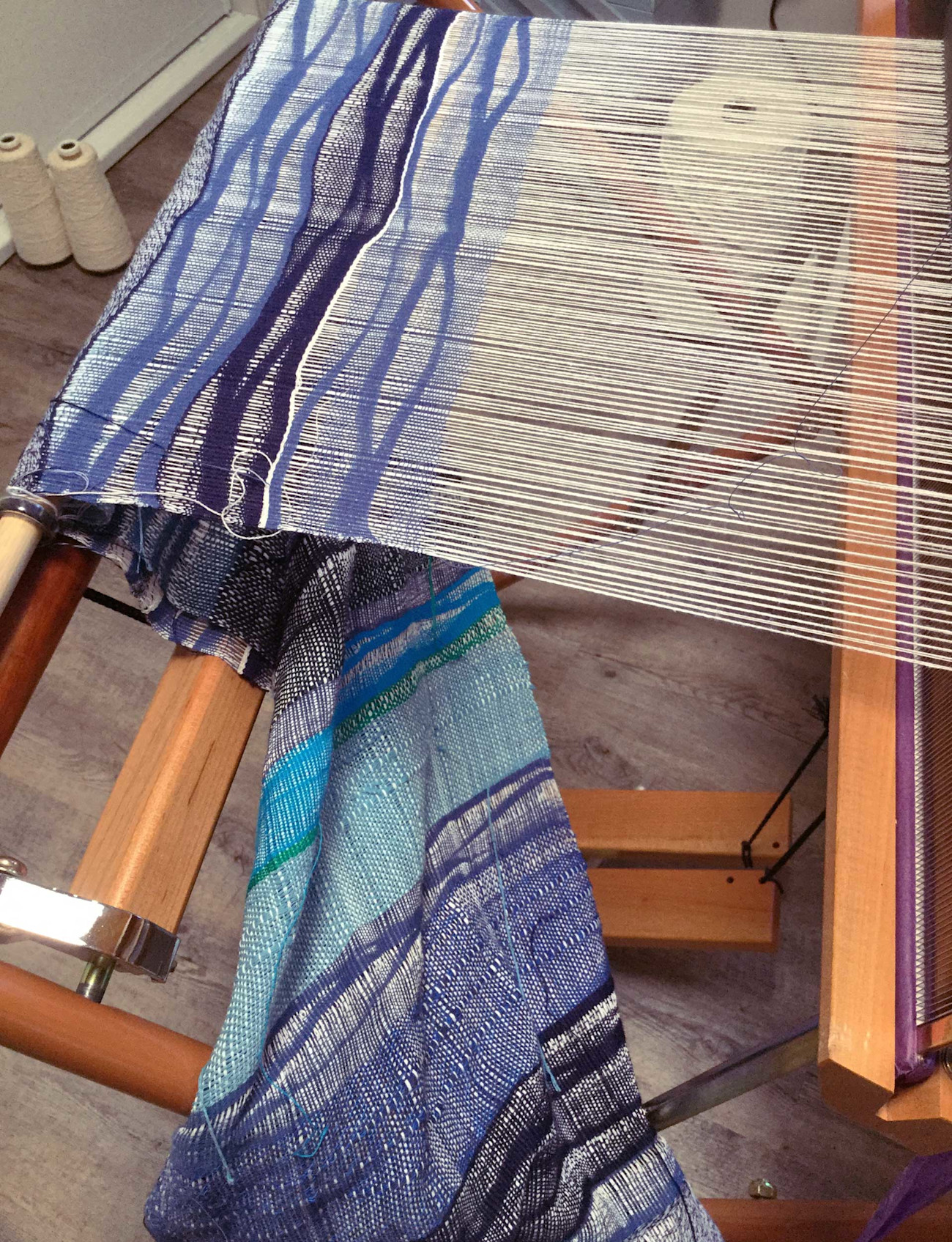 Weaving with a Wave Stick Handwoven