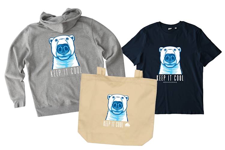 A collage of items available in the PBI merch shop
