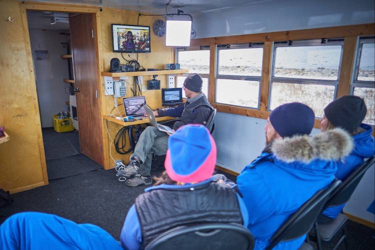 The Tundra Buggy One broadcast studio