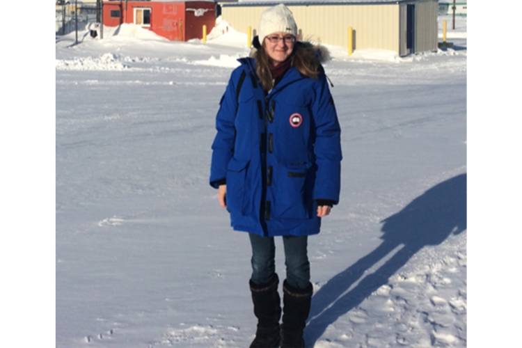 Dr. Hannah Voorhees in Nuiqsut in March 2018