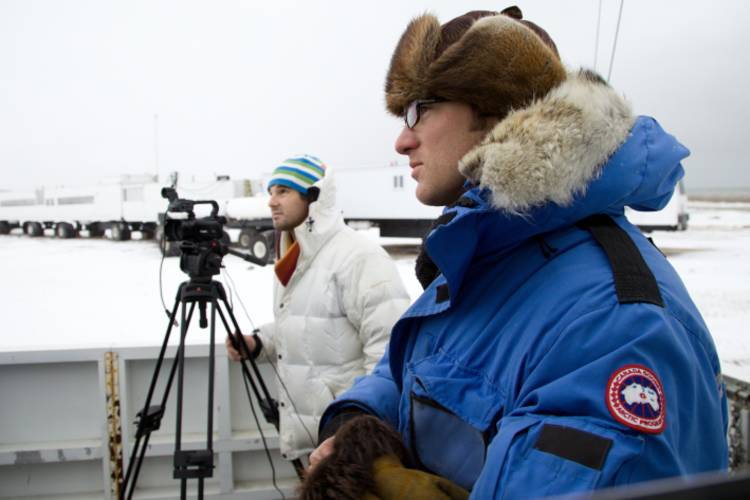 Researchers carrying out their work image