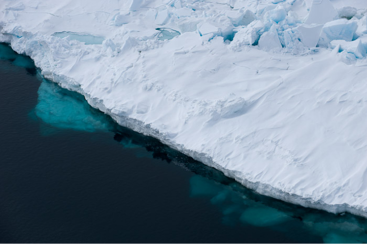 Arctic ocean with sea ice