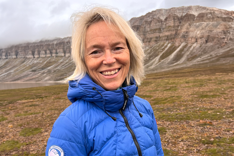 Hilde Fålun Strøm in Svalbard
