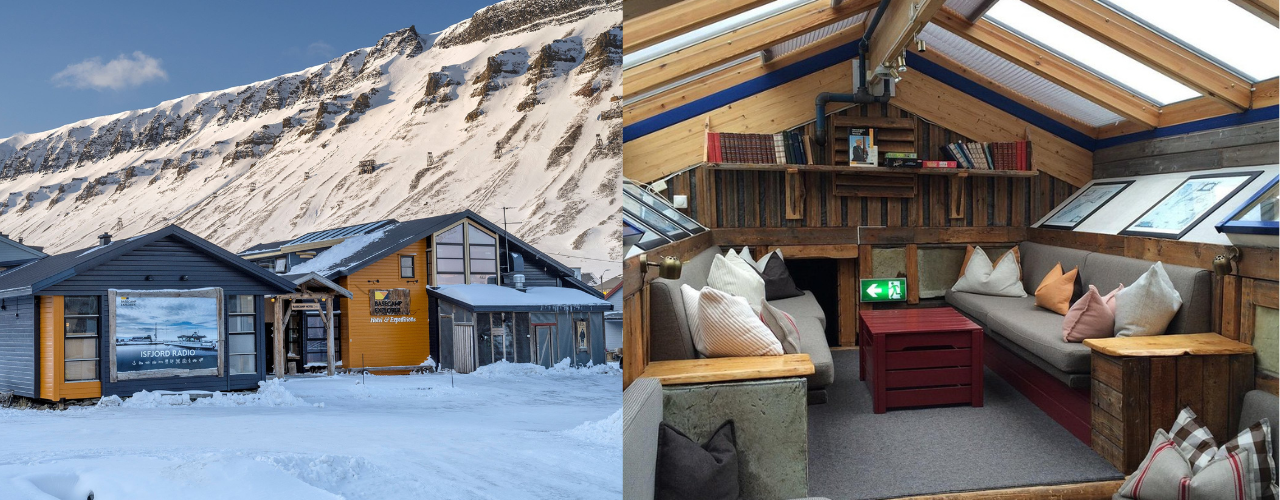 Basecamp Hotel interior and exterior - Svalbard