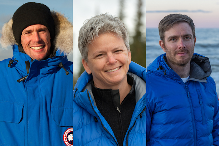 Left to right: Dr. John Whiteman, Amy Cutting, and Dr. Flavio Lehner