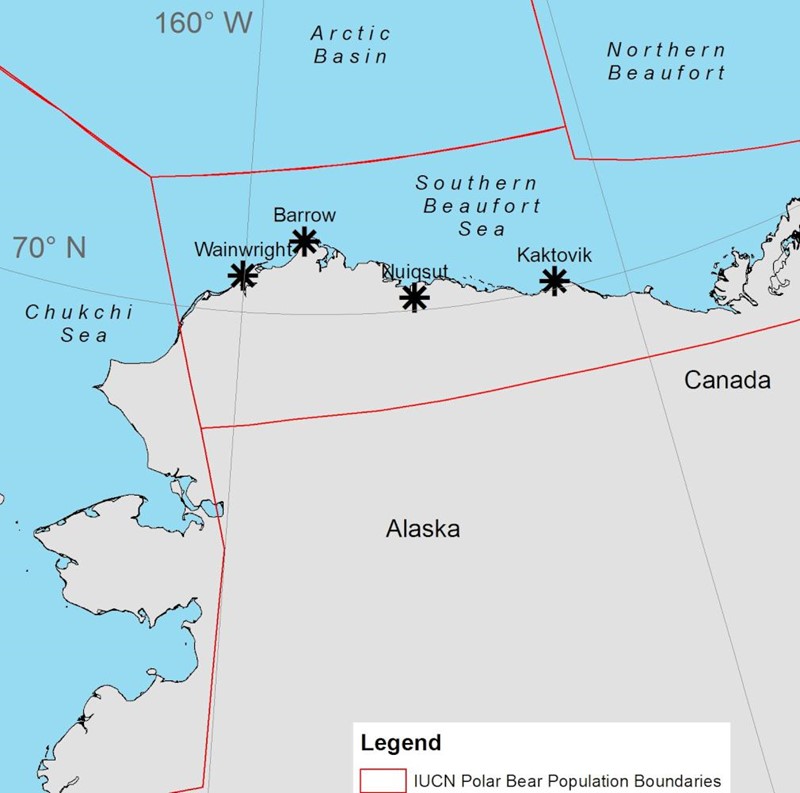 Alaskan Elders Share Polar Bear - Alaskan Villages Polar Bear Populations Map 