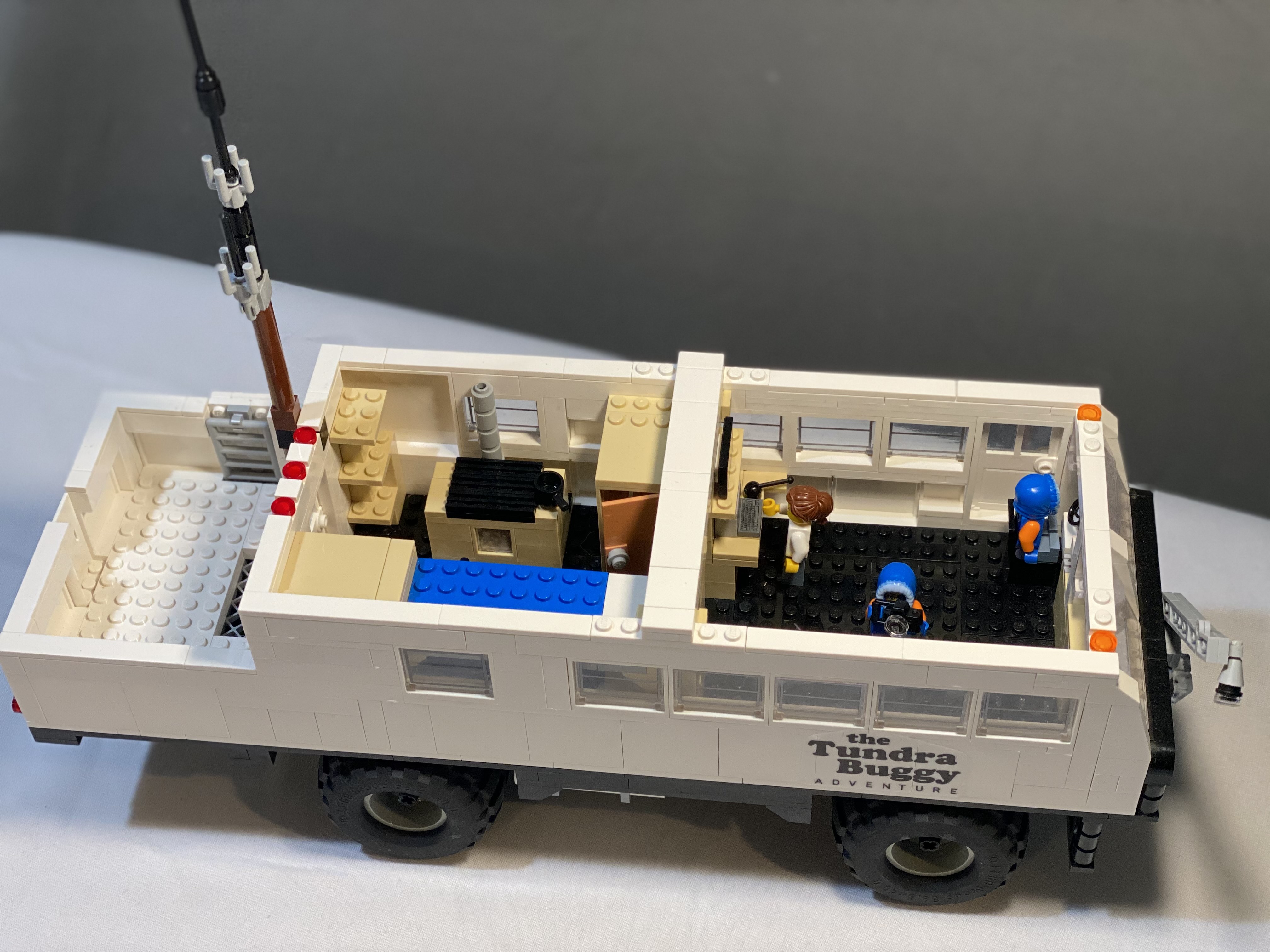 Inside view of LEGO Tundra Buggy One