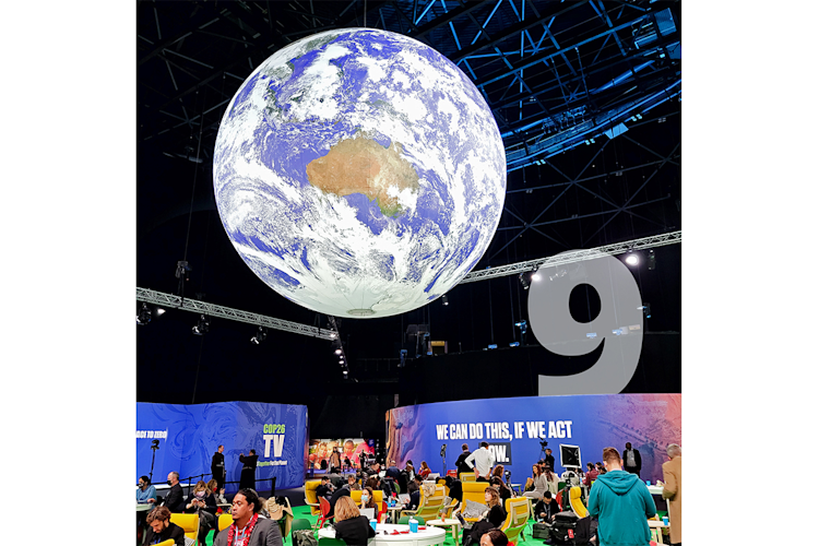 Interior shot from COP26 in Glasgow