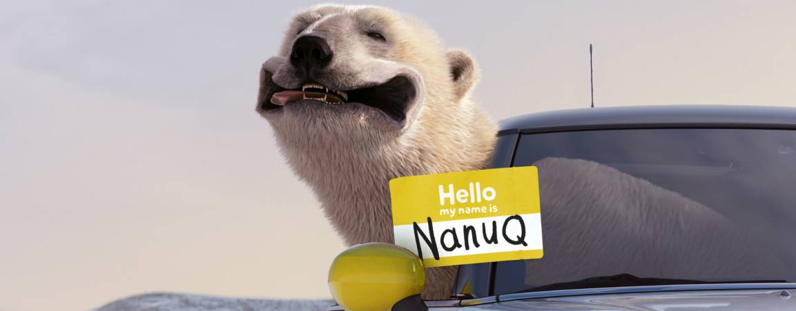 MINI Cooper - Polar Bear Mascot with Nanuq nametag