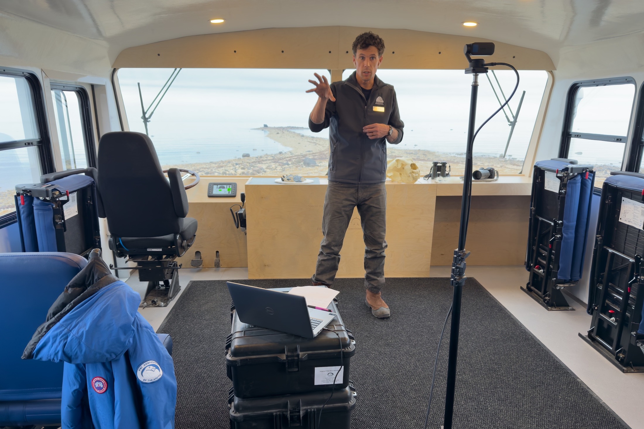 John Whiteman During Tundra Connections on EV Tundra Buggy One