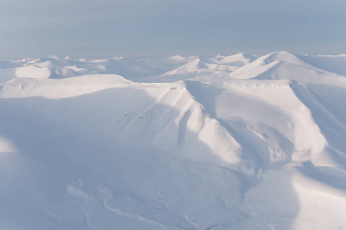 Mountains on Svalbard, Norway