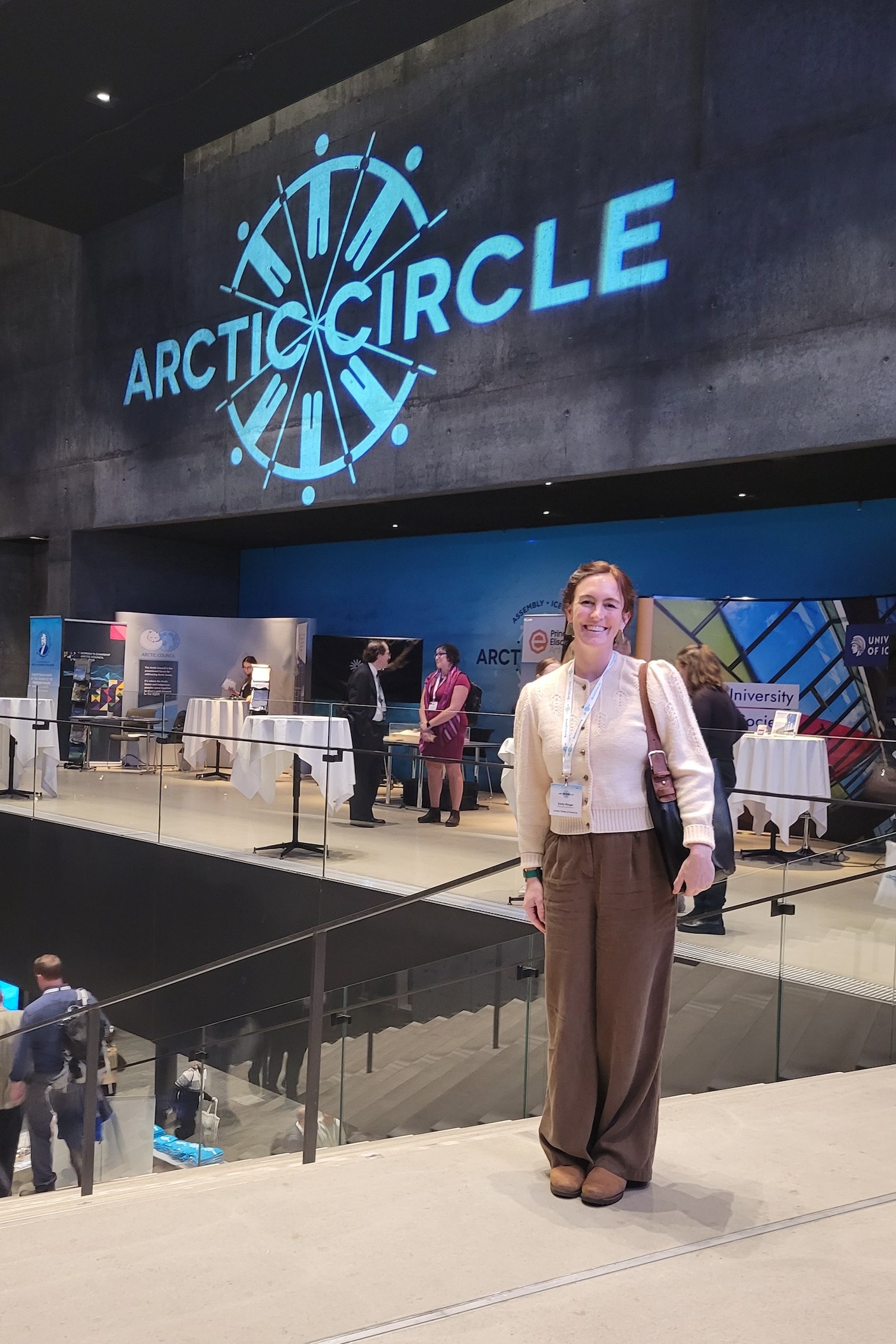 Emily Ringer at the 2023 Arctic Circle Assembly in Reykjavik