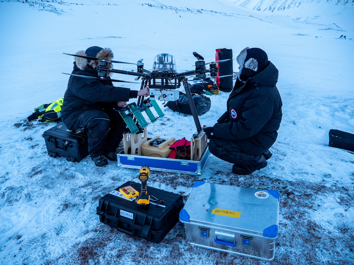 The drone team for our den detection project