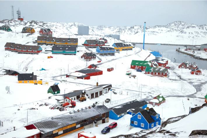 Nearby community in the Arctic image

