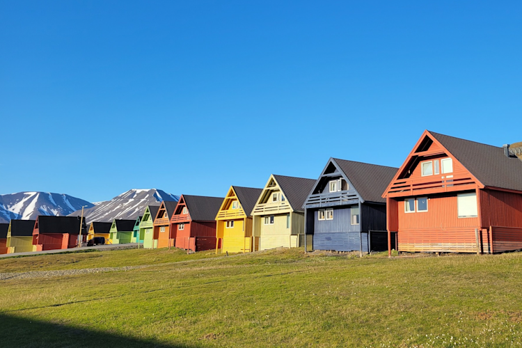 Colorful Houses in Longyearbyen, Svalbard