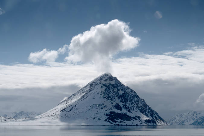 Mountain in Svalbard, Norway