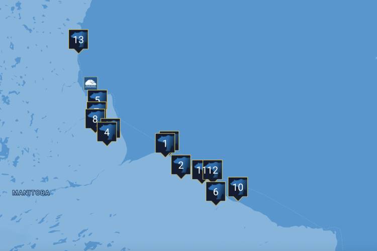 Polar bear tracker summer 2022 map