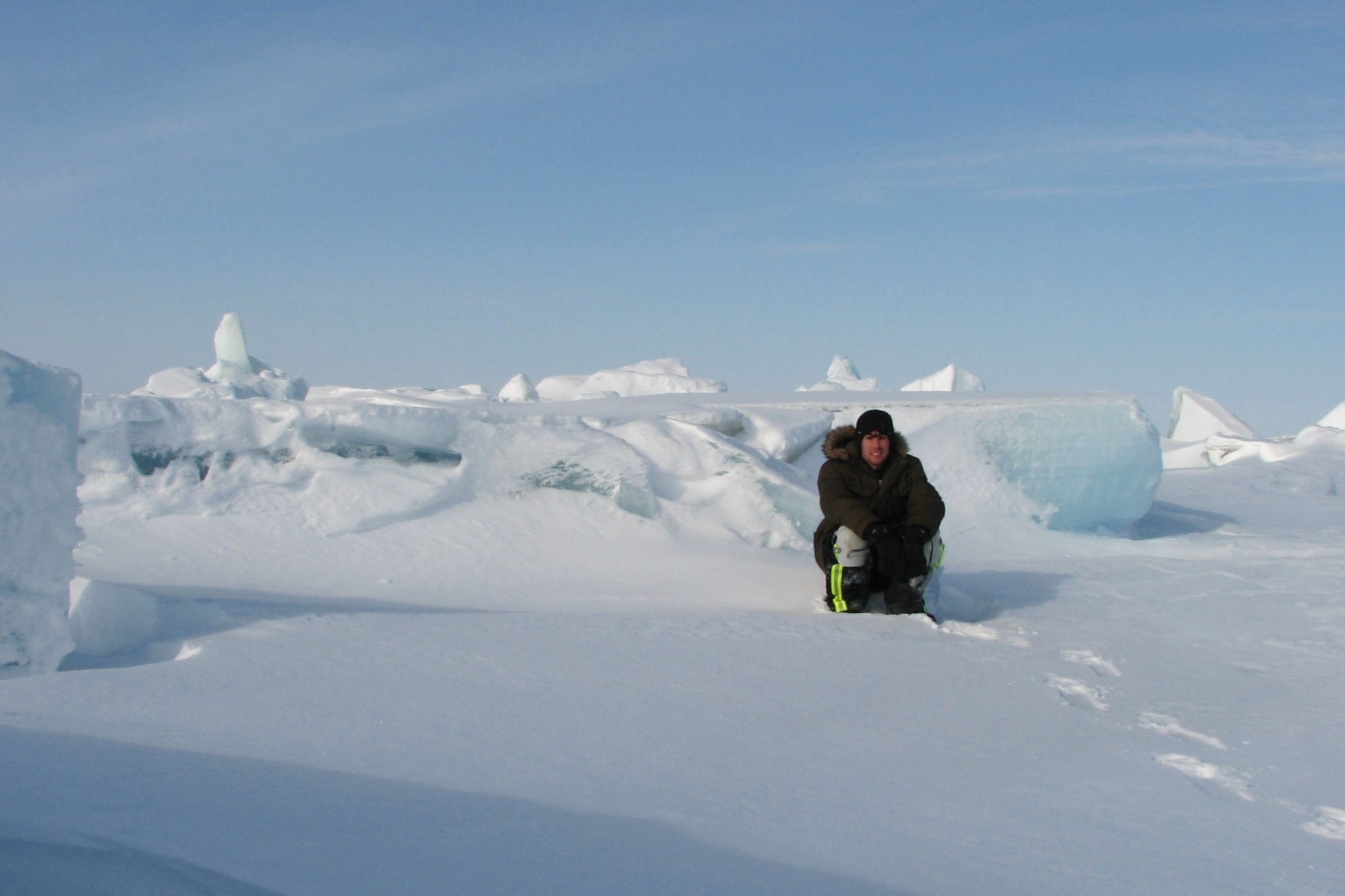 John Whiteman in the snow