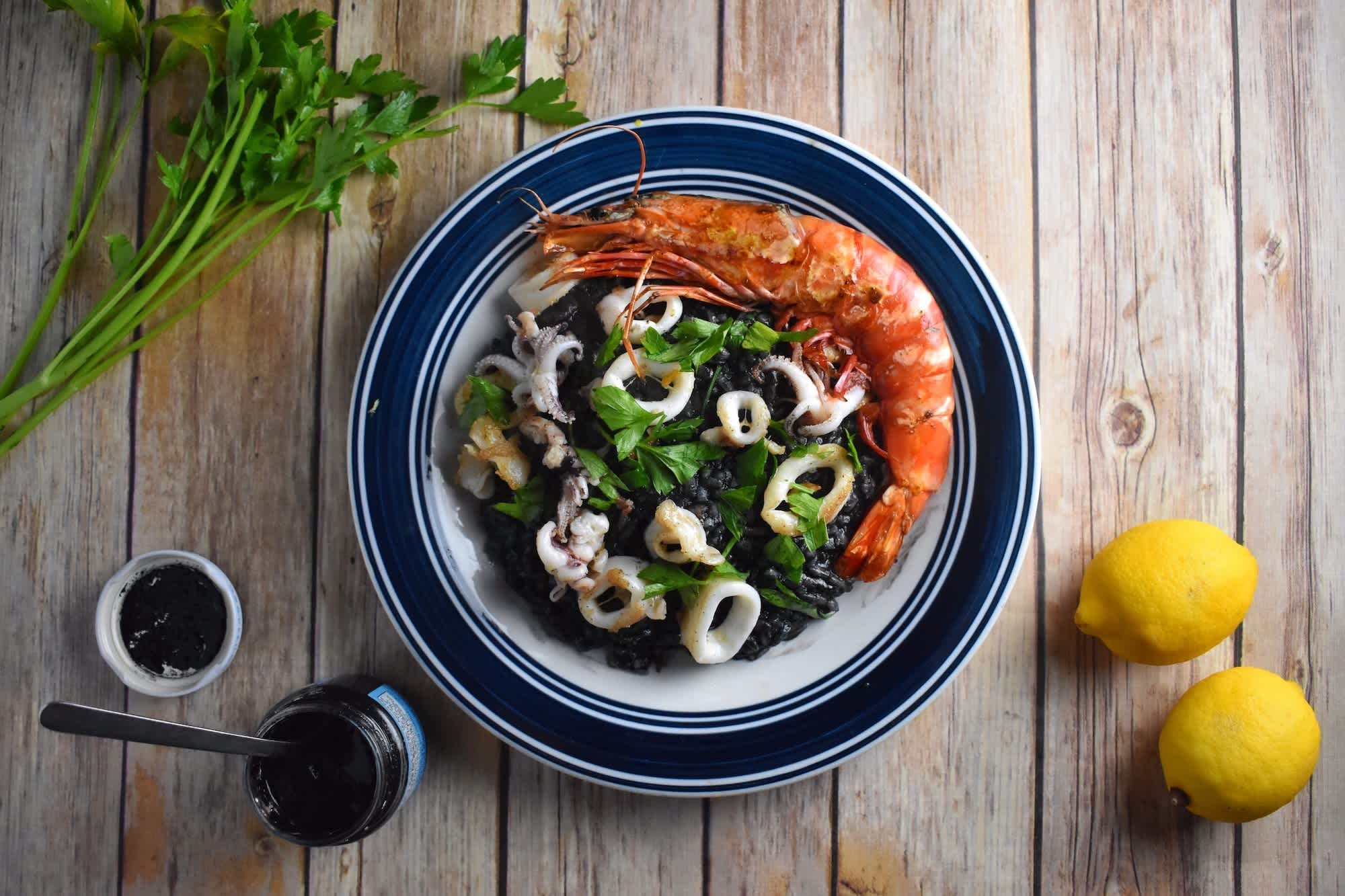 Instant Pot Squid Ink Risotto | Journey East
