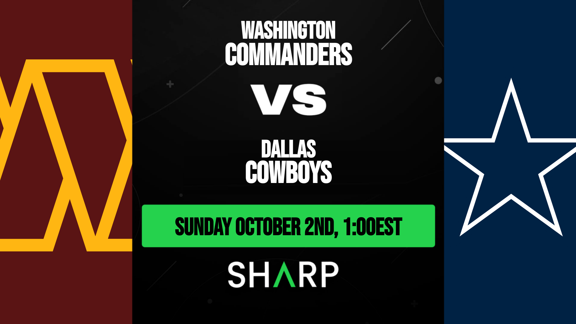 cowboys versus the commanders