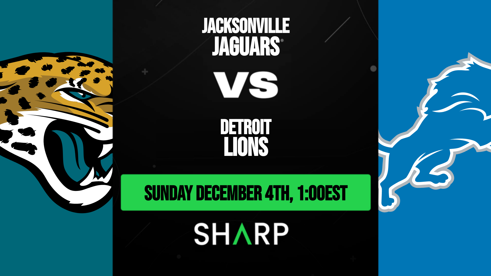 What channel is Jacksonville Jaguars game today vs. Lions? (12/4