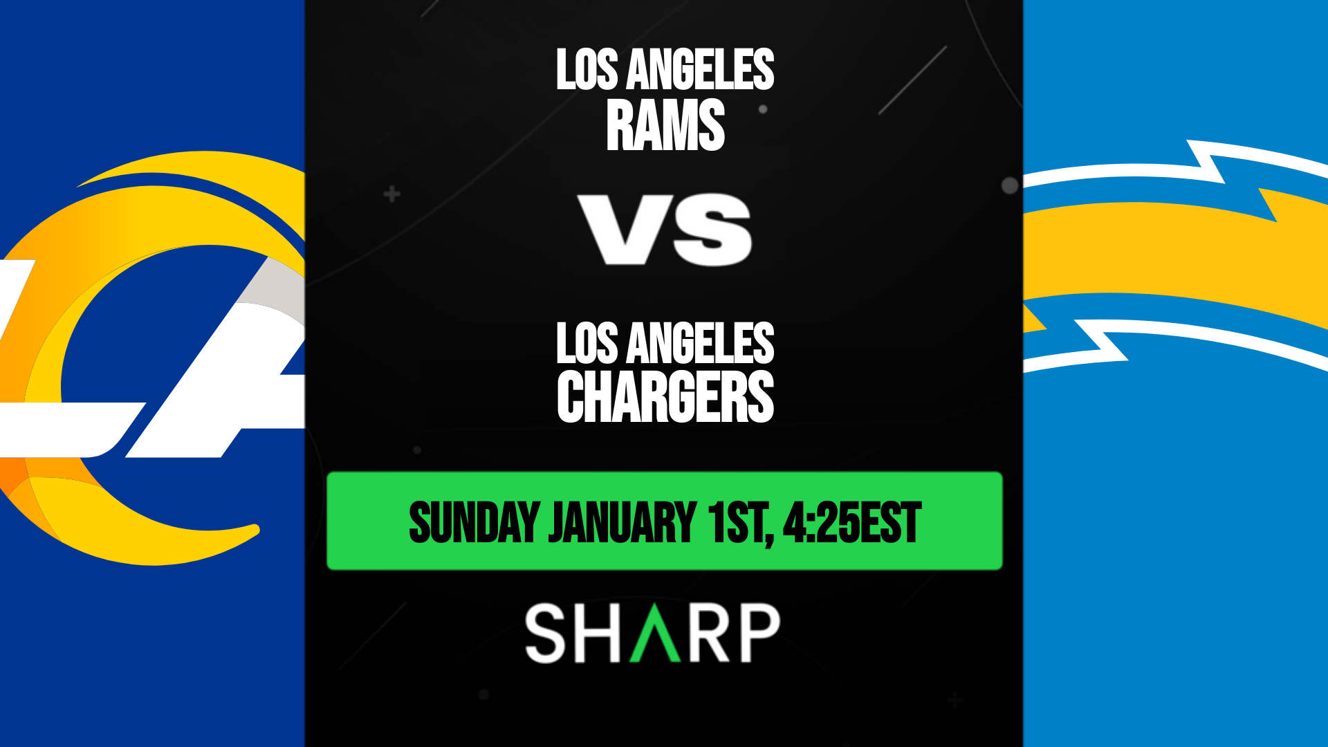 Los Angeles Chargers vs. Los Angeles Rams: How to watch New Year's Day game  live (1/1/23) 