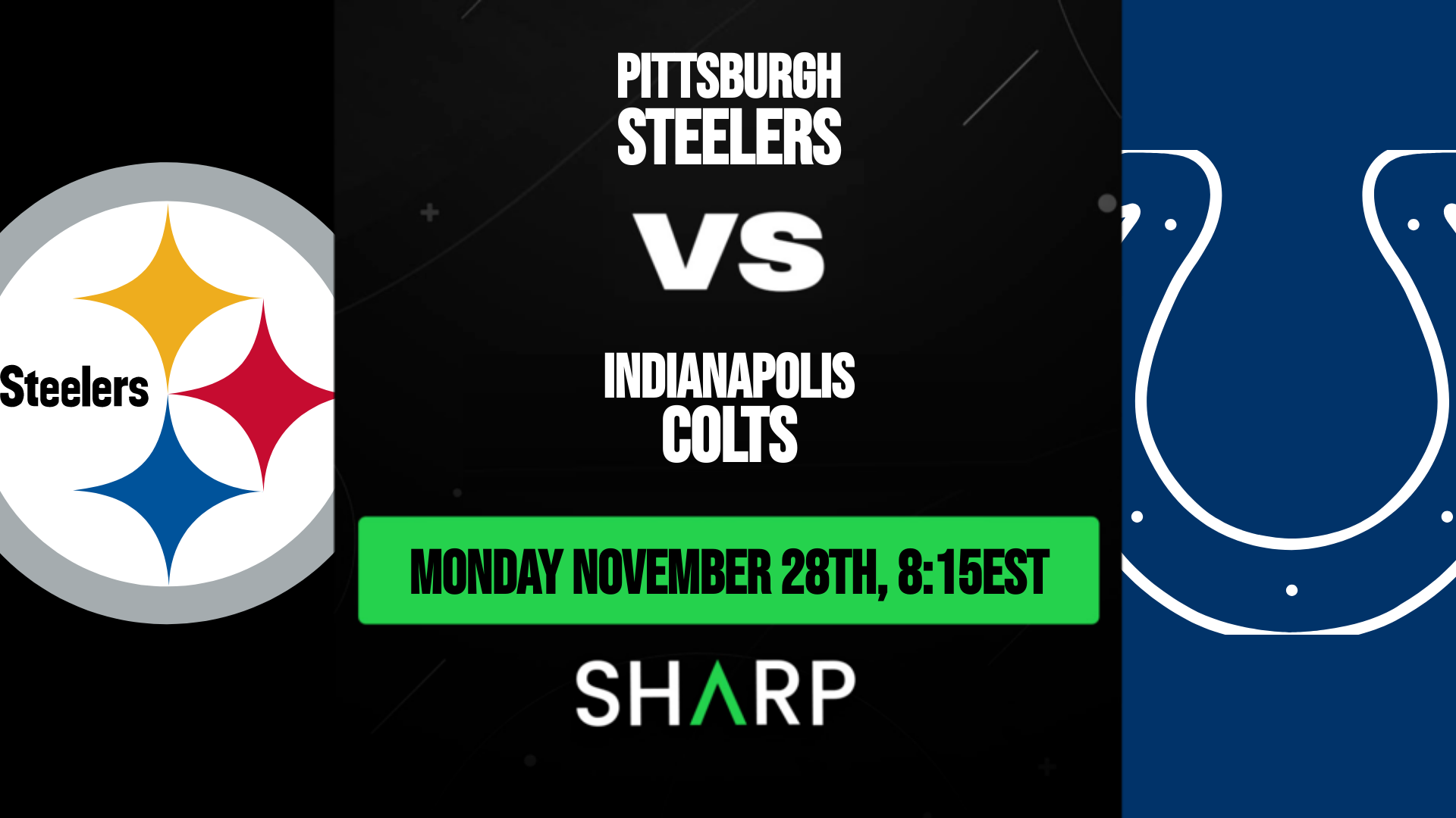 Pittsburgh Steelers vs Indianapolis Colts Matchup Preview - November 28th,  2022